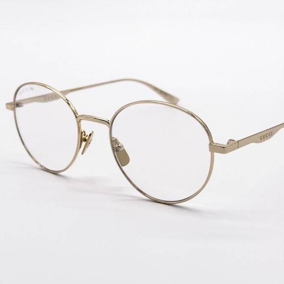 NEW GUCCI GG0337S 001 SUNGLASSES UNISEX GOLD EYEWEAR